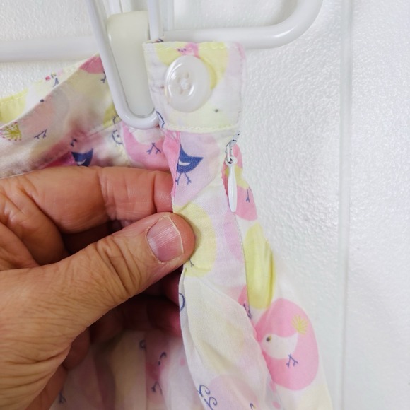 Vintage Gymboree Girls Sz‎ 6 Colorful Pastel Bird Print Skirt 2004 Cotton Lined - Picture 5 of 8